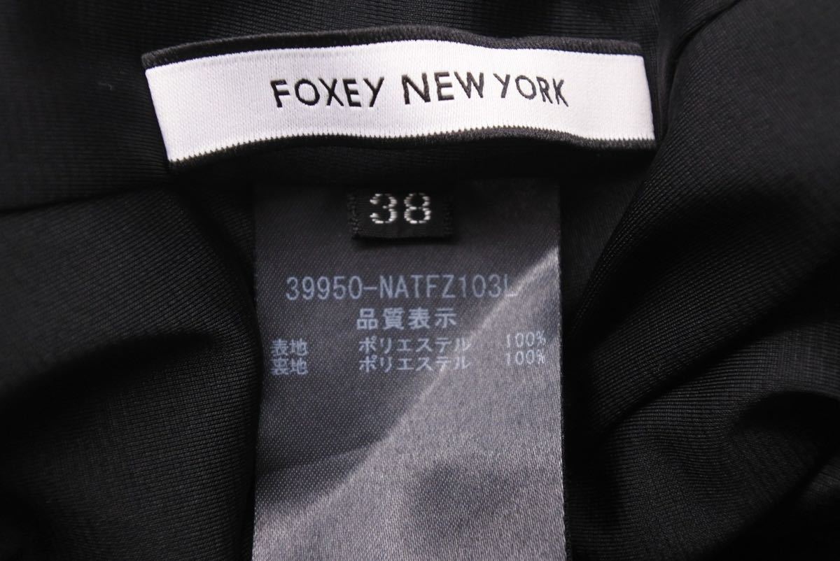 極美品 FOXEY NEW YORK フォクシー ニューヨーク ティアードプリーツ ノースリーブ ブラウス 39950-NATFZ103L サイズ38 中古 43299 正規品_画像7