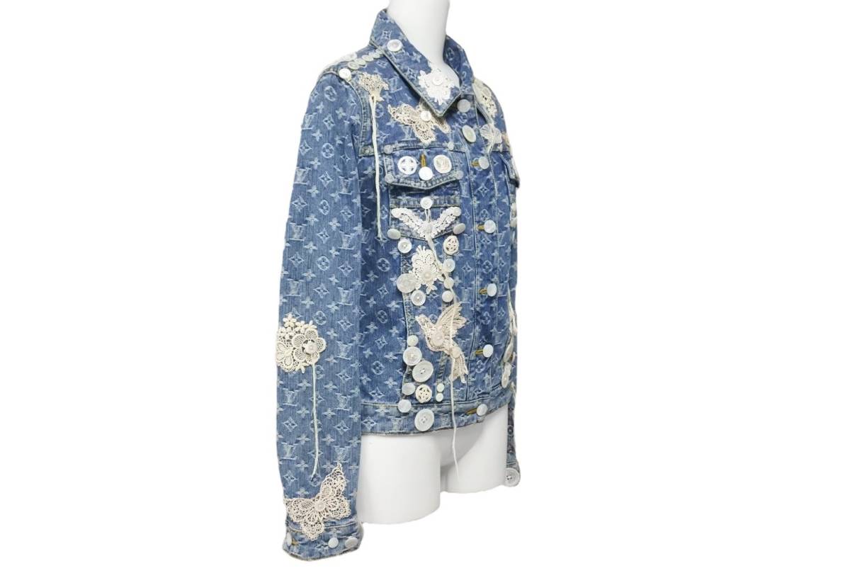 LOUIS VUITTON ルイヴィトン インディゴ 美品 36 デニムジャケット