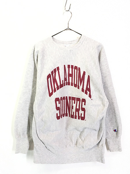 古着 90s USA製 Champion Reverse Weave 「Oklahoma Sooners」 カレッジ リバース スウェット XL 古着_画像1