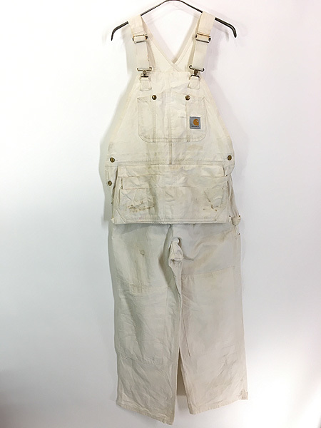 欲しいの デニム ホワイト Carhartt USA製 90s 古着 エプロン付 古着