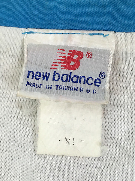 古着 90s New Balance 裏地 天竺 クレイジー ナイロン ジャケット XL 古着_画像7