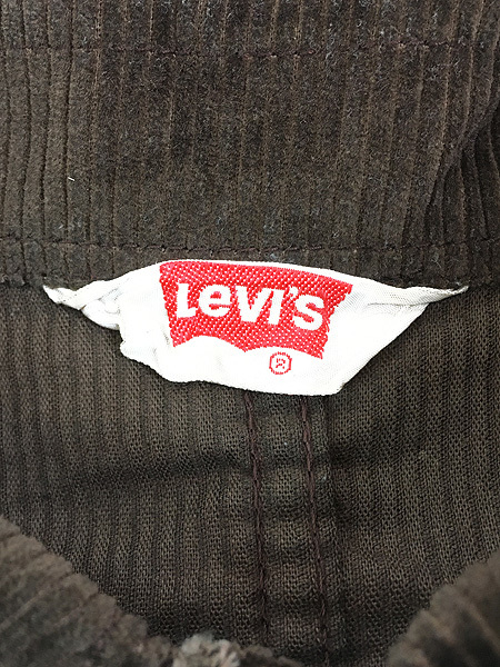 古着 70s Levi's Big E ベロア 太畝 コーデュロイ シャツ ジャケット L位_画像5