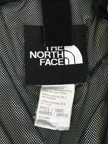 古着 90s TNF The North Face GORE-TEX ゴア マウンテン ジャケット パーカー 青×黒 XL 古着_画像8