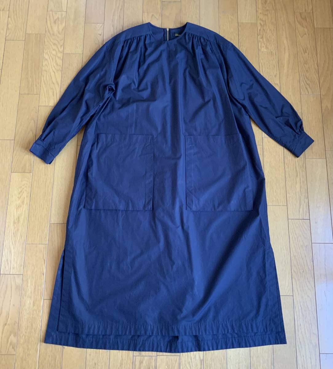 最新入荷】 未使用級 ドゥロワー コットン シルク ノーカラー ギャザー
