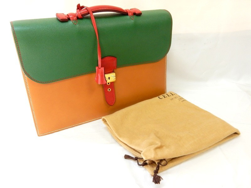 【送料0円】 1000円スタート 鞄 カバン ビジネスバッグ CELLERINI FIRENZE チェレリーニ フィレンツェ 革 レザー ブラウン×グリーン 書類鞄 11 M10005 ブリーフケース、書類かばん 【送料0円】 1000円スタート 鞄 カバン ビジネスバッグ CELLERINI FIRENZE チェレリーニ フィレンツェ 革 レザー ブラウン×グリーン 書類鞄 11 M10005 ブリーフケース、書類かばん