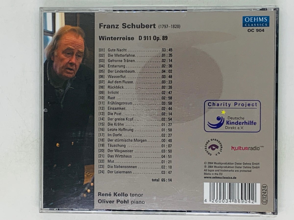 即決CD Rene Kollo Franz Schubert / Oliver Pohl Winterreise / アルバム V02_画像2