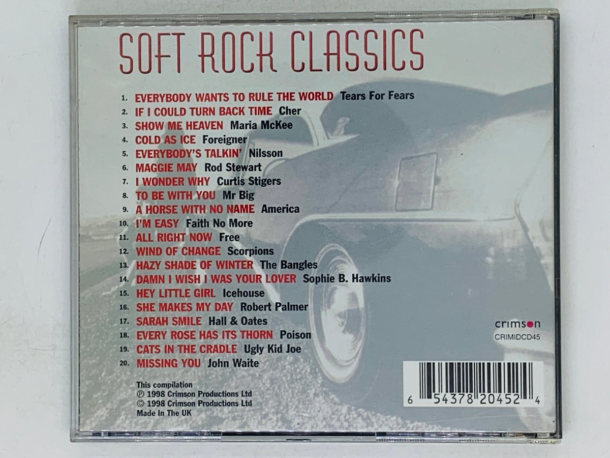 即決CD 英盤 SOFT ROCK CLASSICS / ソフト ロック クラシックス / IF I COULD TURN BACK TIME Cher / アルバム UK盤 Y38_画像2