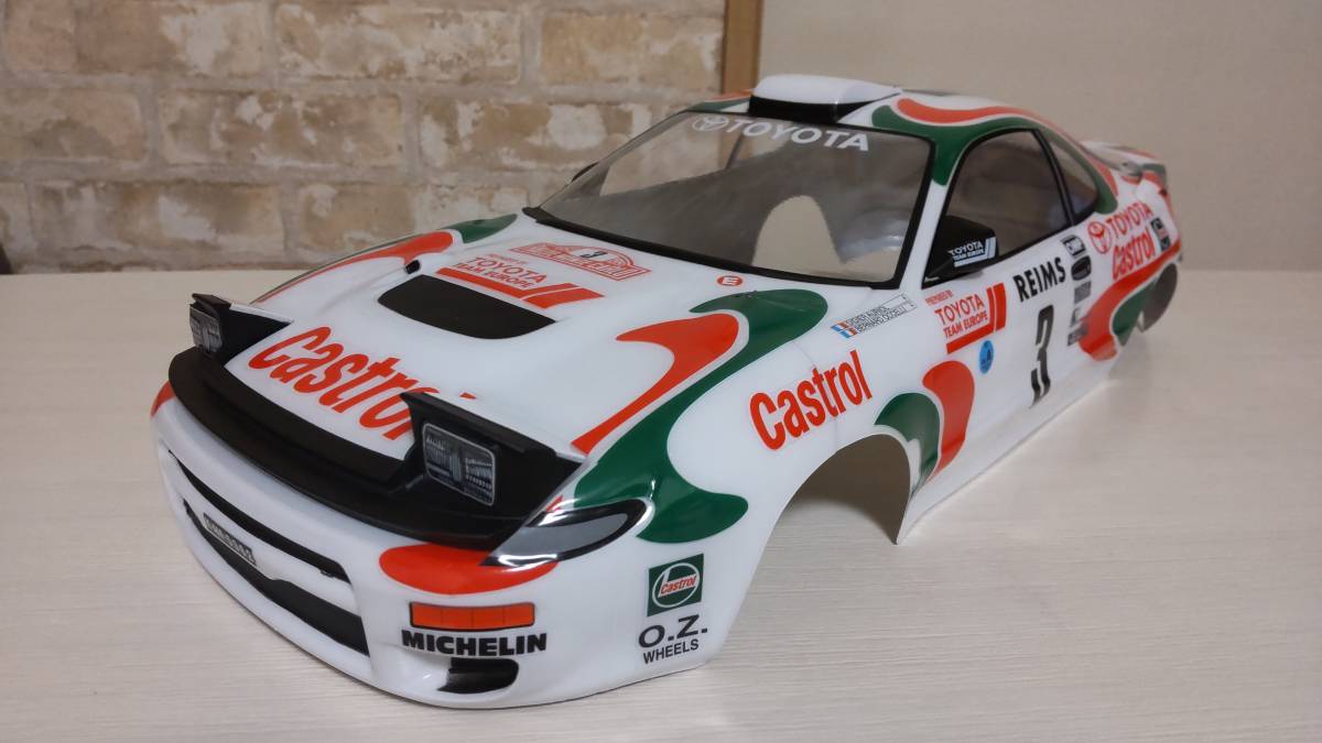 絶版 京商 トヨタ カストロール セリカ ボディキット 新品 未塗装 ラジコン 1/10 ST185 カストロール・セリカWRC 未塗装ボディセット