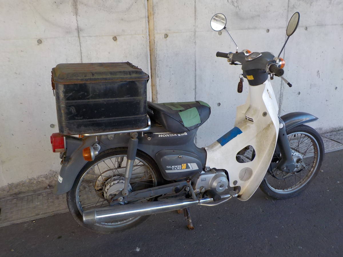 スーパーカブ ホンダ C50 鍵あり 書類あり 現状不動車_画像5