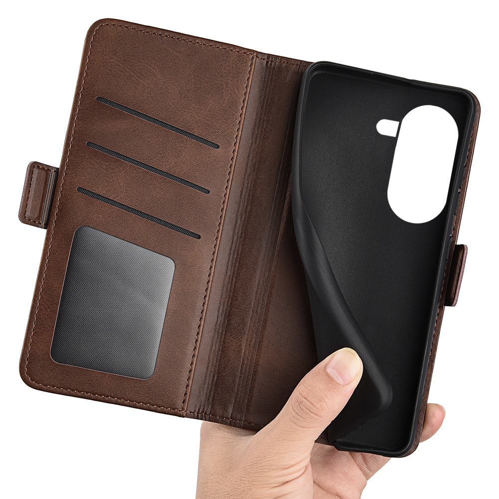ダークブラウン Zenfone 9 手帳型 PUレザー 保護ケース Leather Case カード収納 スタンド ASUS ゼンフォン ナイン TPU スマホカバー 収納の画像3