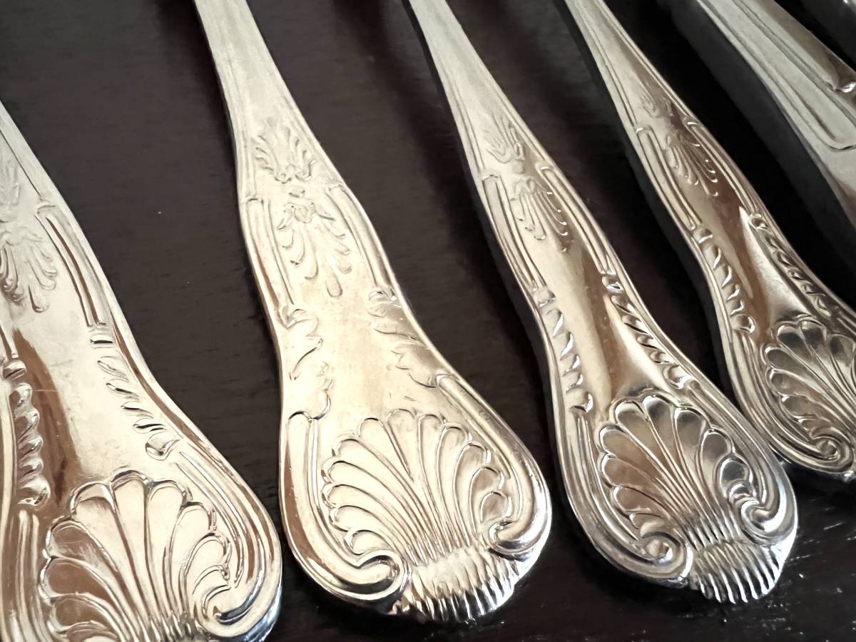  England made King s pattern made of stainless steel side for cutlery 6 pcs set /503-3