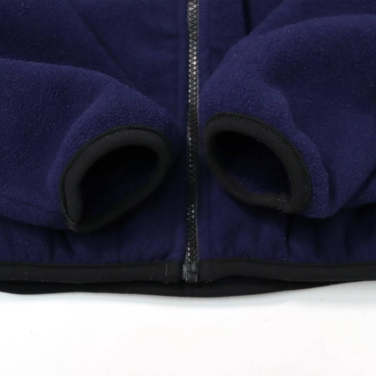 [XL] 90s Solstice Polartec フリース ジャケット USA製 ネイビー ブラック 紺 黒 刺繍ロゴ アウトドア デナリ ボア ビンテージ vintage _画像10