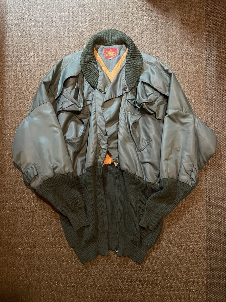 Yahoo!オークション - 激レア 80s【VIVIENNE WESTWOOD】ボマー Yahoo!オークション - 激レア 80s【VIVIENNE WESTWOOD】ボマー