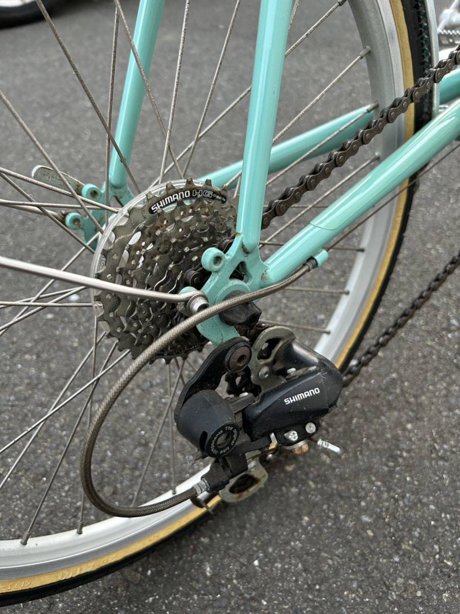 Bianchi ビアンキ ミニベロ Lepreチェレステ SHIMANO シマノ 7段変速 ...