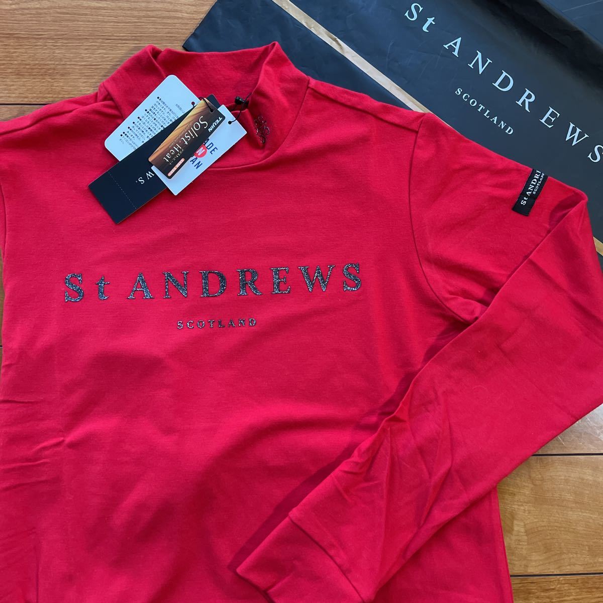 St ANDREWS セントアンドリュース ハイネック 長袖シャツ サイズS-