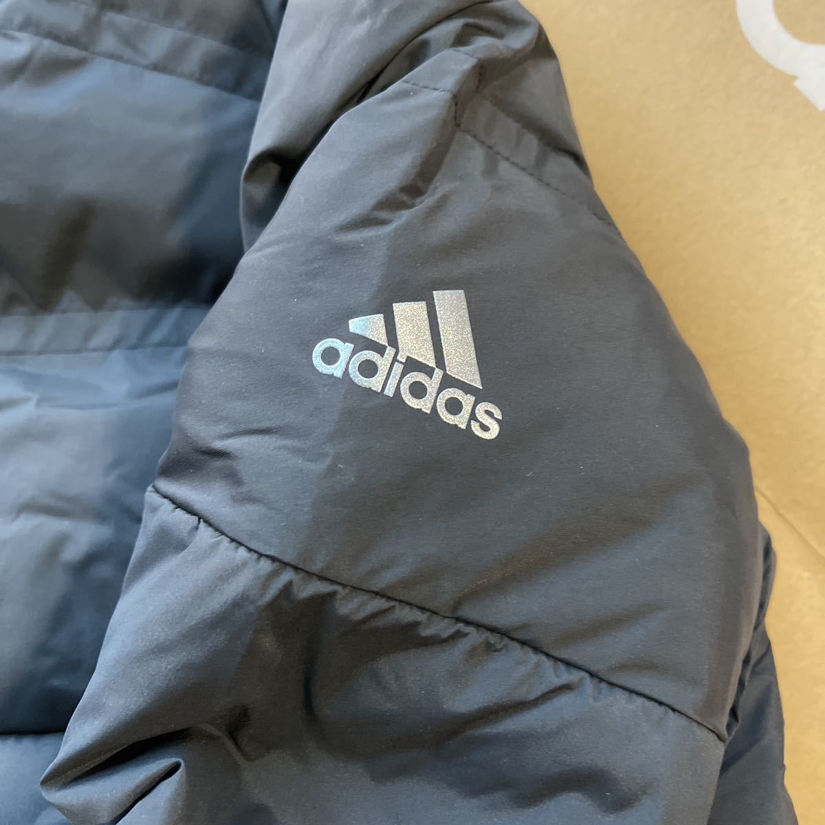  free shipping adidas GOLF Adidas WOMENS cotton inside down 90% jacket waterproof protection against cold heat insulation swing easy STRETCH ventilation ventilation lustre 3stripe( great special price M) new goods 