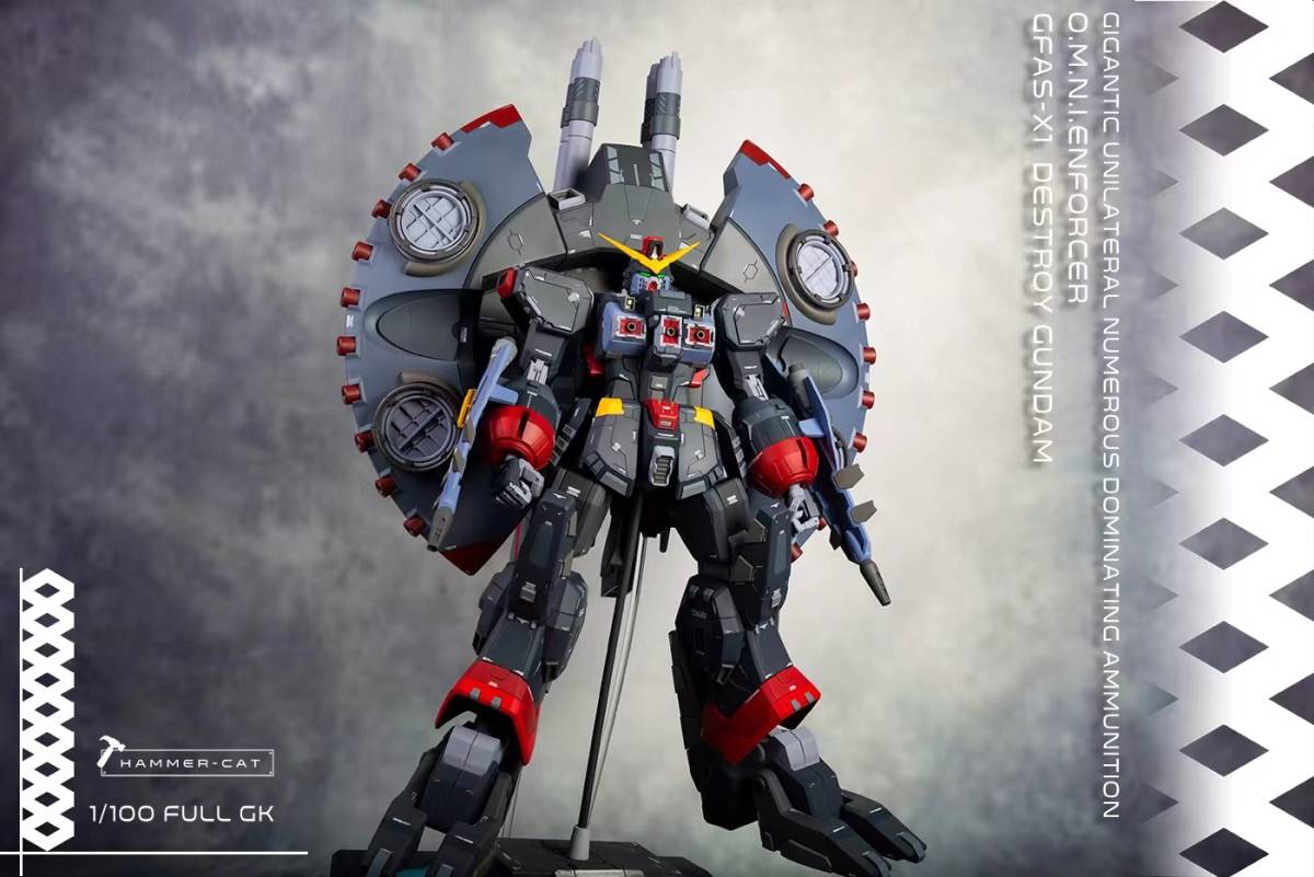 国内即出荷! 海外製 MG 1/100 デストロイガンダム ハンマー猫社製 完全変形 フル可動ガレージキット ガレキ レジンキット b_画像2