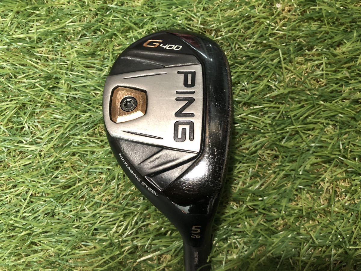 内祝い】 TourAD 26° U5 G400 PING 【リシャフト】 U-85 ピン