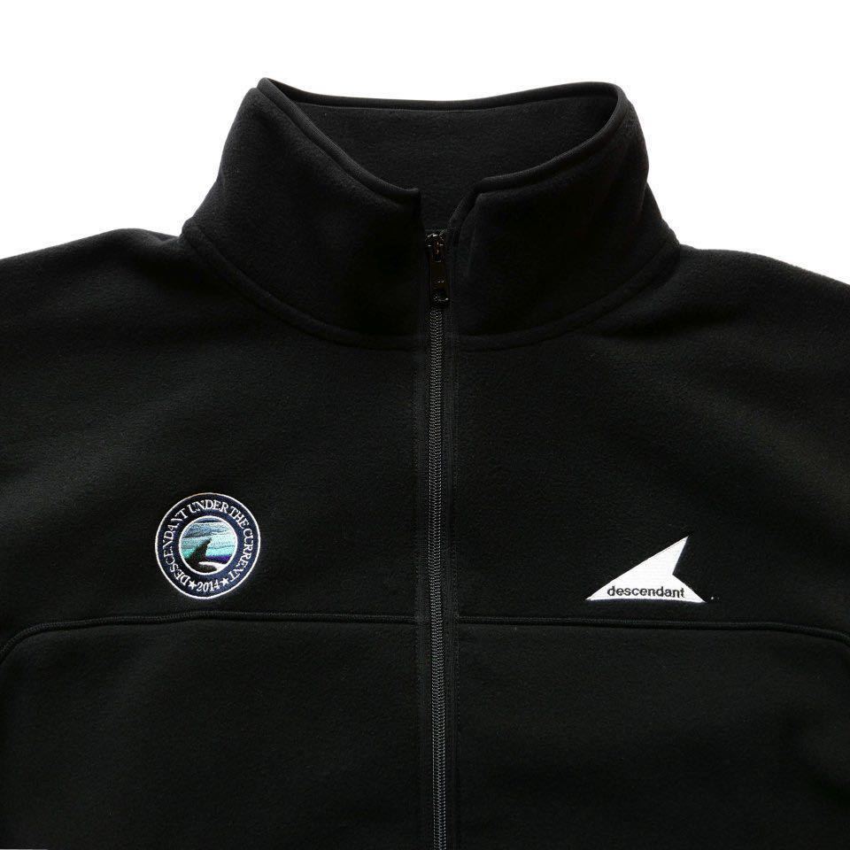 お買い物マラソン限定☆ DESCENDANT DAVID FLEECE JACKET 黒 サイズ3