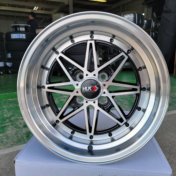 ヤフオク! - 送料無料 15インチ 4穴 深リム pcd100 8j ア...