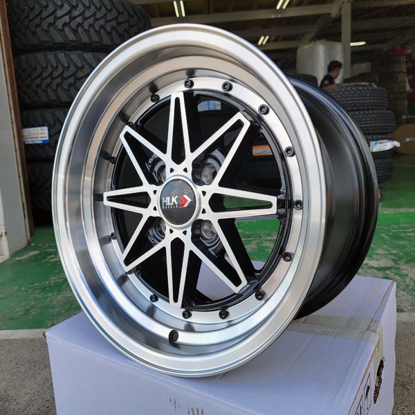 ヤフオク! - 送料無料 15インチ 4穴 深リム pcd100 8j ア...