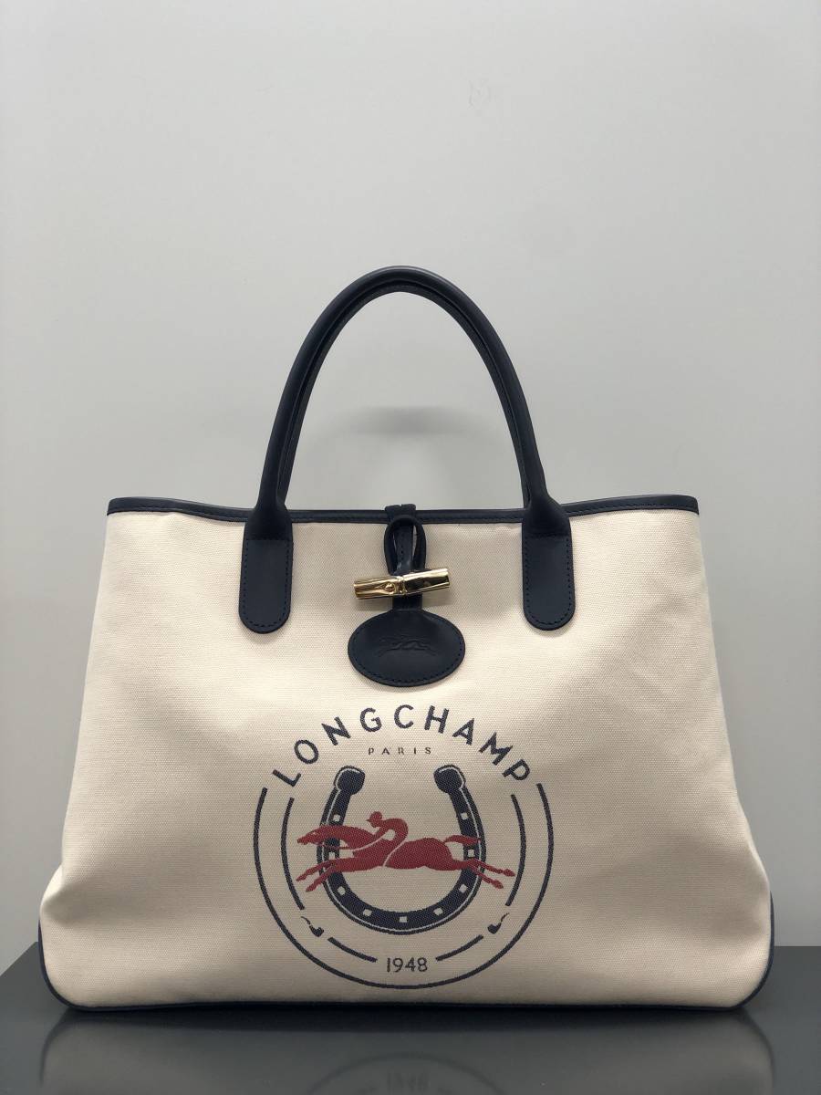 未使用品】ロンシャン ロゾトートバッグ コットンキャンバス - www