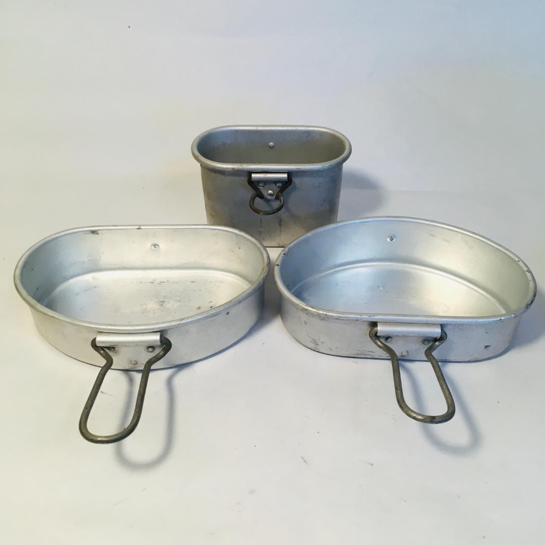 □希少□イタリア軍 メスキット 3ピース&カップの完全なフルセット