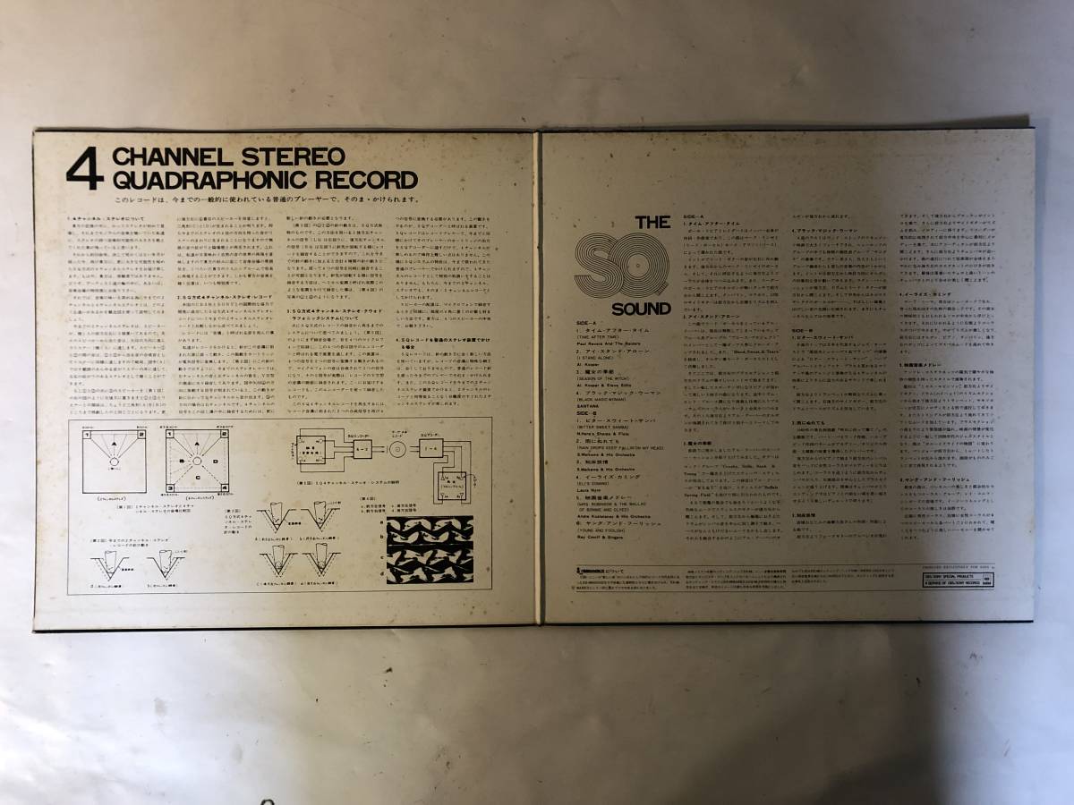 21217S 12inch LP★地球はひとつ SQ 4チャンネル/SONY/4 CHANNEL STEREO QUADRAPHONIC RECORD★SPEC-94019_画像3