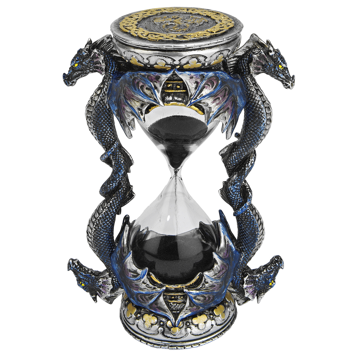 ドラゴンの砂時計 インテリア置物オブジェアクセントゴシックファンタジー装飾品小物サンドタイマードラゴン雑貨竜ミステリアスマジック