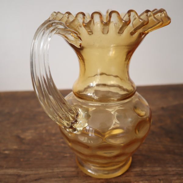 茄子紺 Anthropologie Old Havana ピッチャー 水差し 花瓶 - 通販