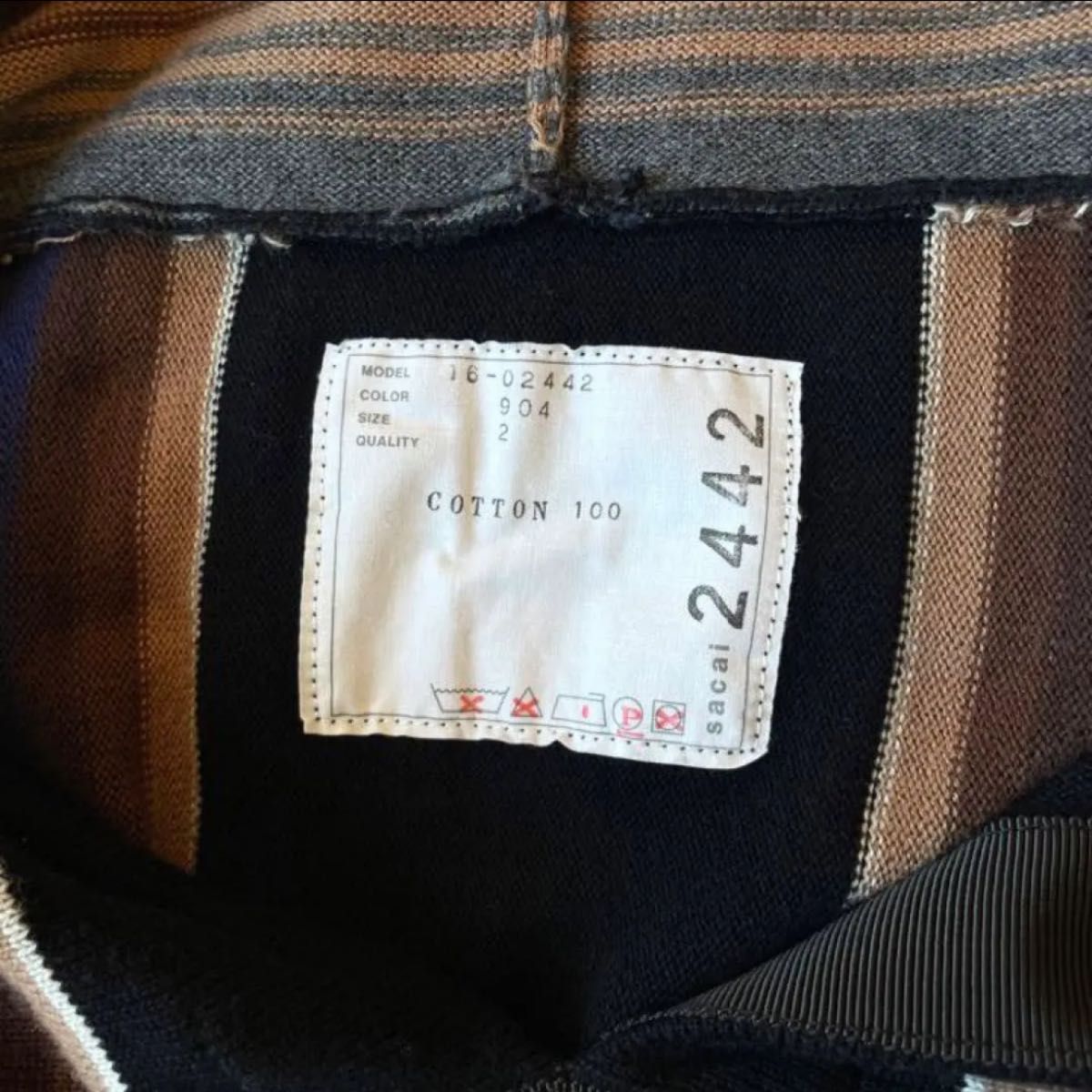 希少美品 sacai サカイ ネイティブ柄 パーカーチュニック 希少美品 sacai サカイ ネイティブ柄 パーカーチュニック