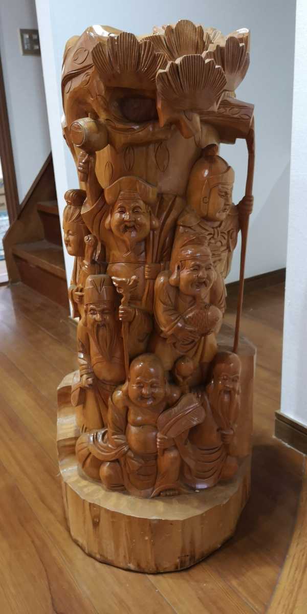 木彫り　七福神　置物