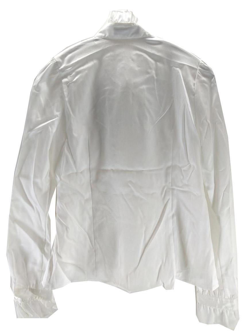 SS2221■ 新品 コシノミチコデザイン 3点セット ジャケット ブラウス フレアスカート 160サイズ グレー ホワイト ホワイト/ ブラック_画像5