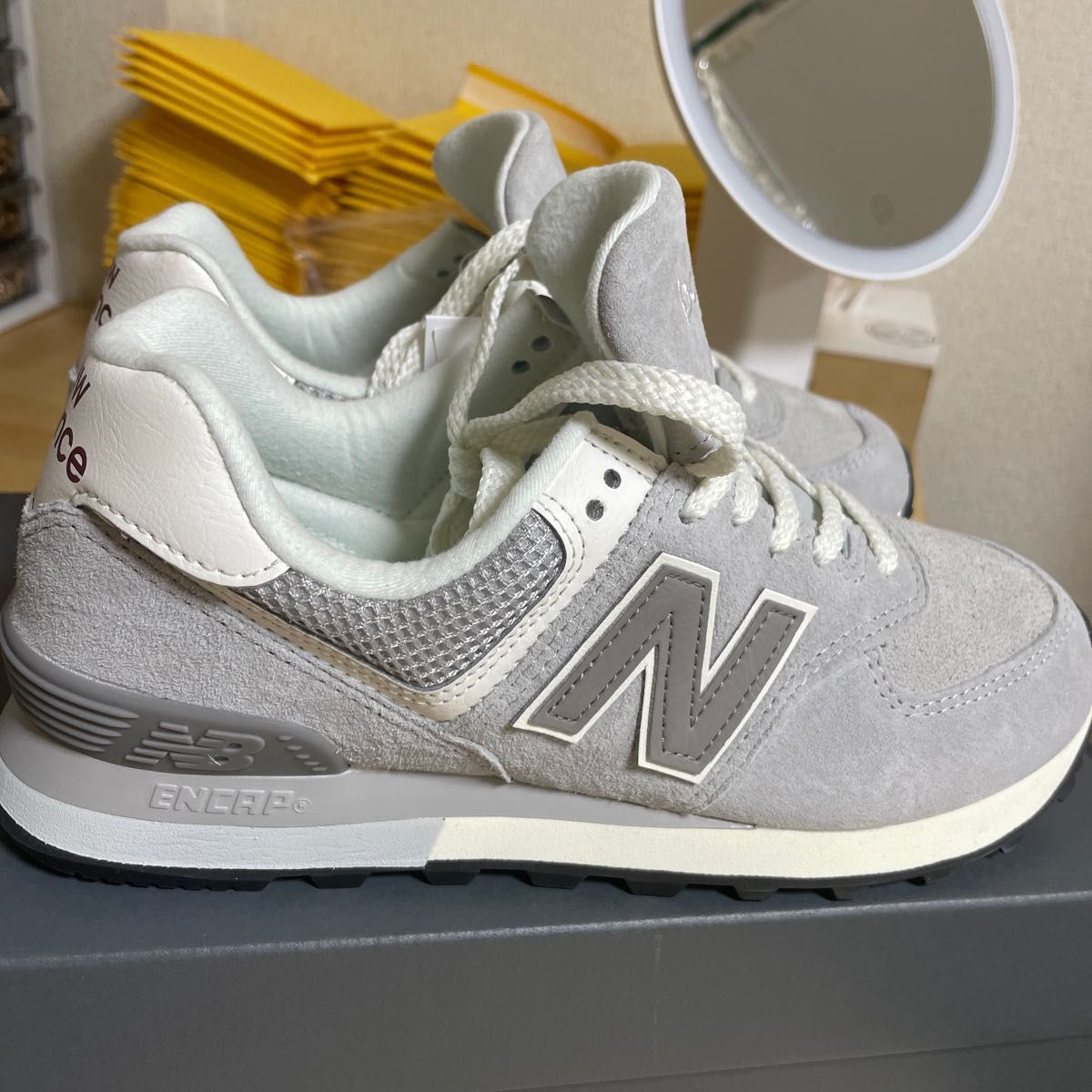 New balance U574AL2 ニューバランス 23 5 スニーカー ライトグレー