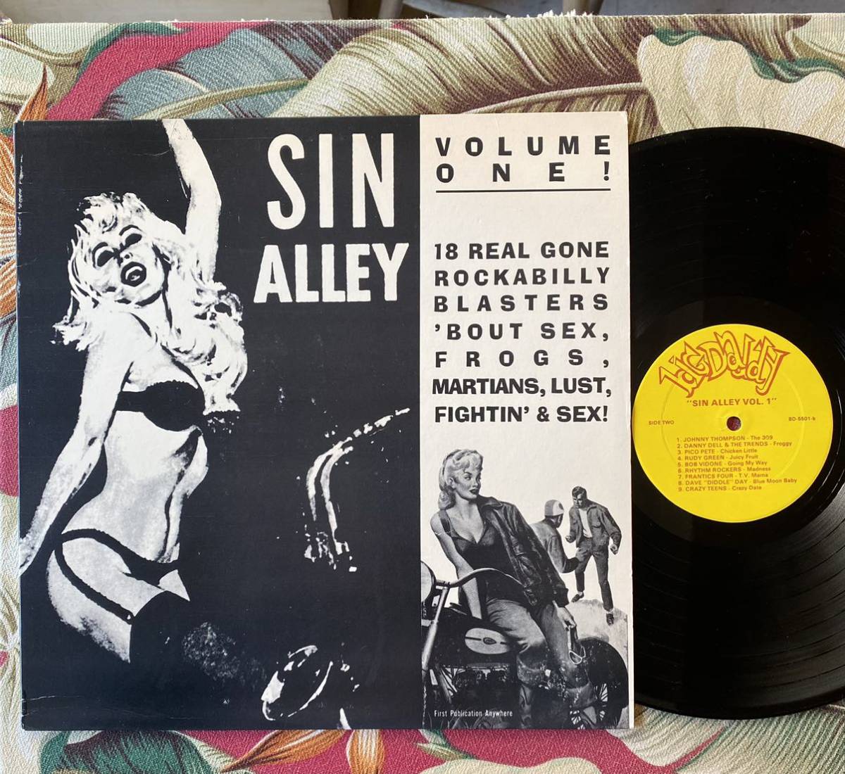 Various Sin Alley Volume One! LP Big Daddy-5501 Black Rock’n’Roll ロカビリー_画像1