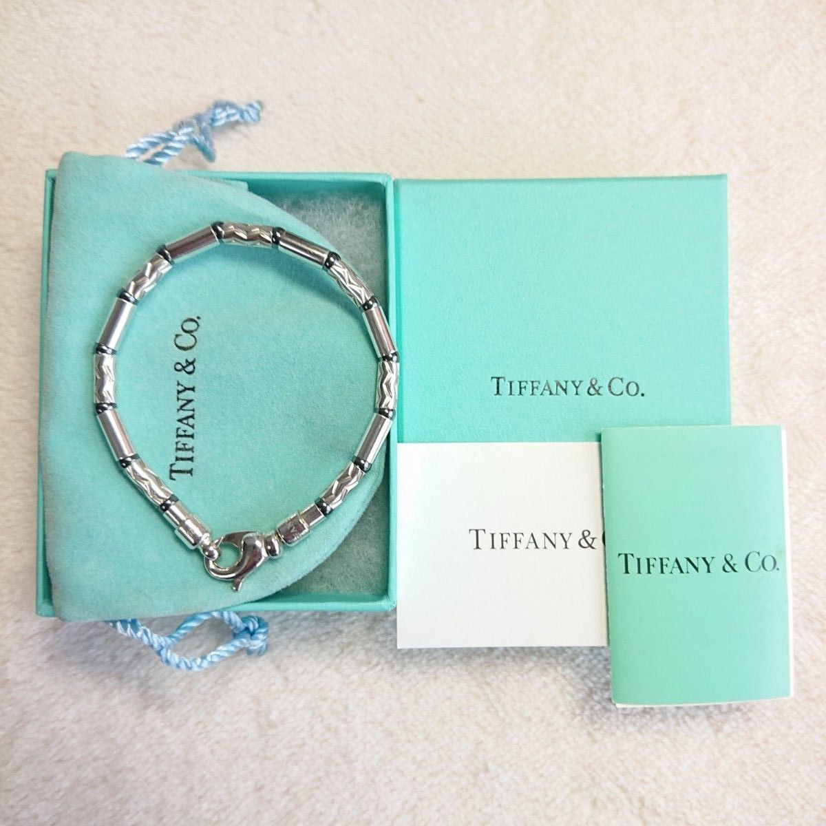 Tiffany ティファニー ヘマタイト アズテック ジグザグ ブレスレット