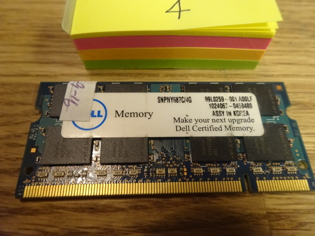 Hynix Memory Note for DDR2 4GB PC2 1 sheets ////4