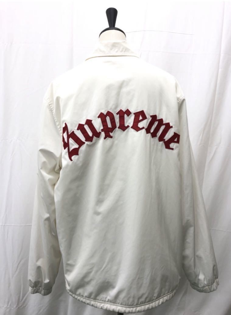 高評価なギフト 16AW レア ホワイト M SIZE コーチジャケット Supreme
