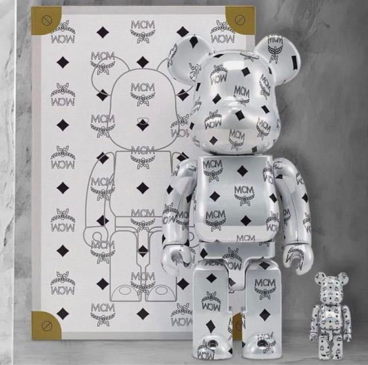 BE@RBRICK MCM WHITE CHROME Ver.100%&400%限定品 未開封品 www.babor.az