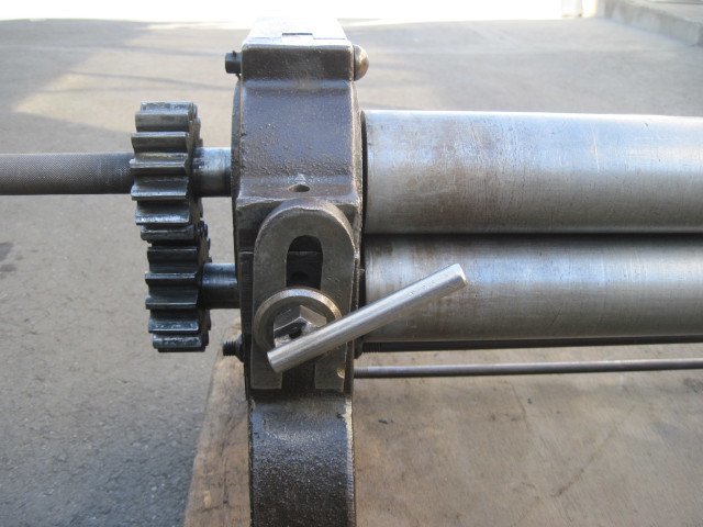 平井機械 三本ロールベンダー 能力 1.6 mm ローラー長さ 610 mm ローラー外径 75 mm (MA221123-02)_画像2
