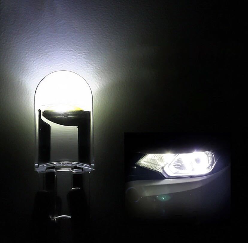 安心発送】 T10 LED ポジションランプ ホワイト 6000K 最新超高輝度