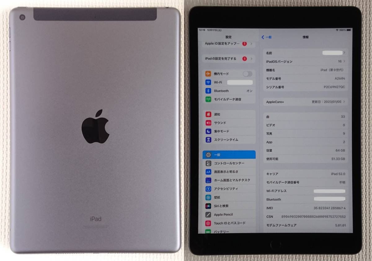 オリジナル iPad9 2021 SIMフリー 64G agapeeurope.org