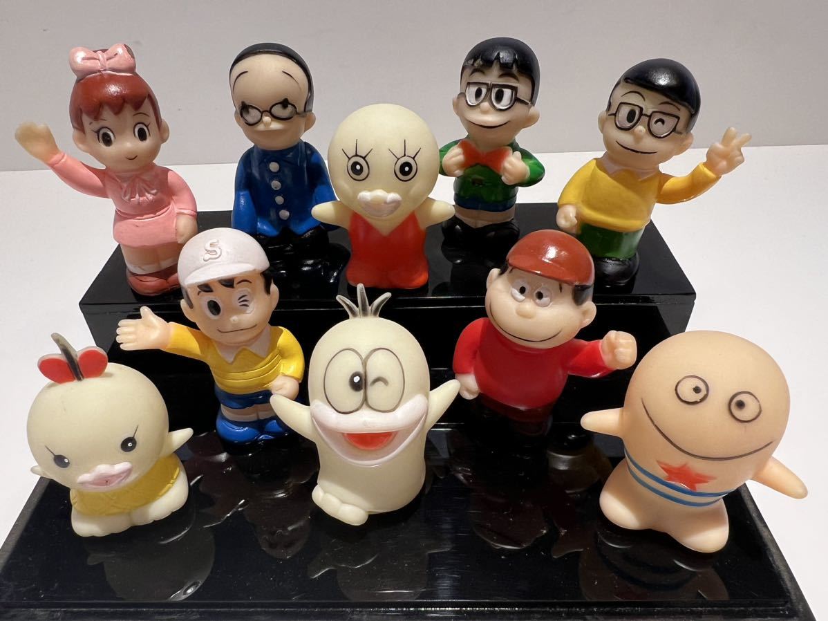 オバケのQ太郎わいわい大集合ソフビ指人形 当時物 昭和レトロ オバケのQ太郎わいわい大集合ソフビ指人形 当時物 昭和レトロ