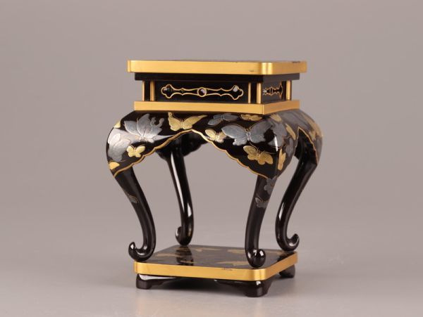 古美術 木製漆塗 金蒔絵 高卓 台 時代物 極上品 初だし品 7168 | ovale.eu