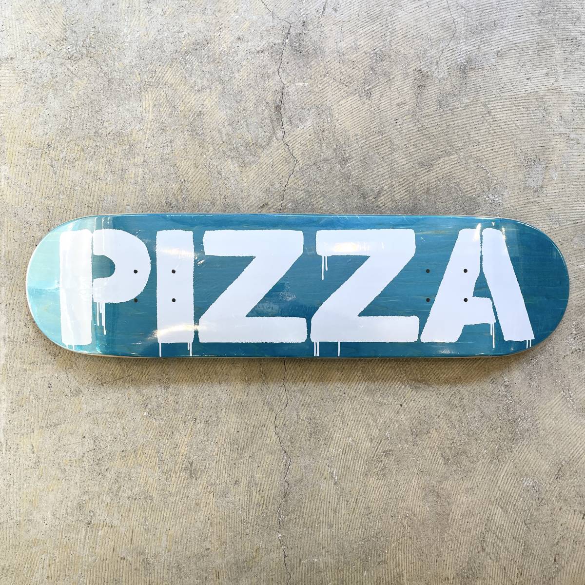 新品 PIZZA STENCIL LOGO DECK 8.25 inc ピザスケートボード ステンシル ロゴ デッキ 板 ブルー スケボー スケートボード