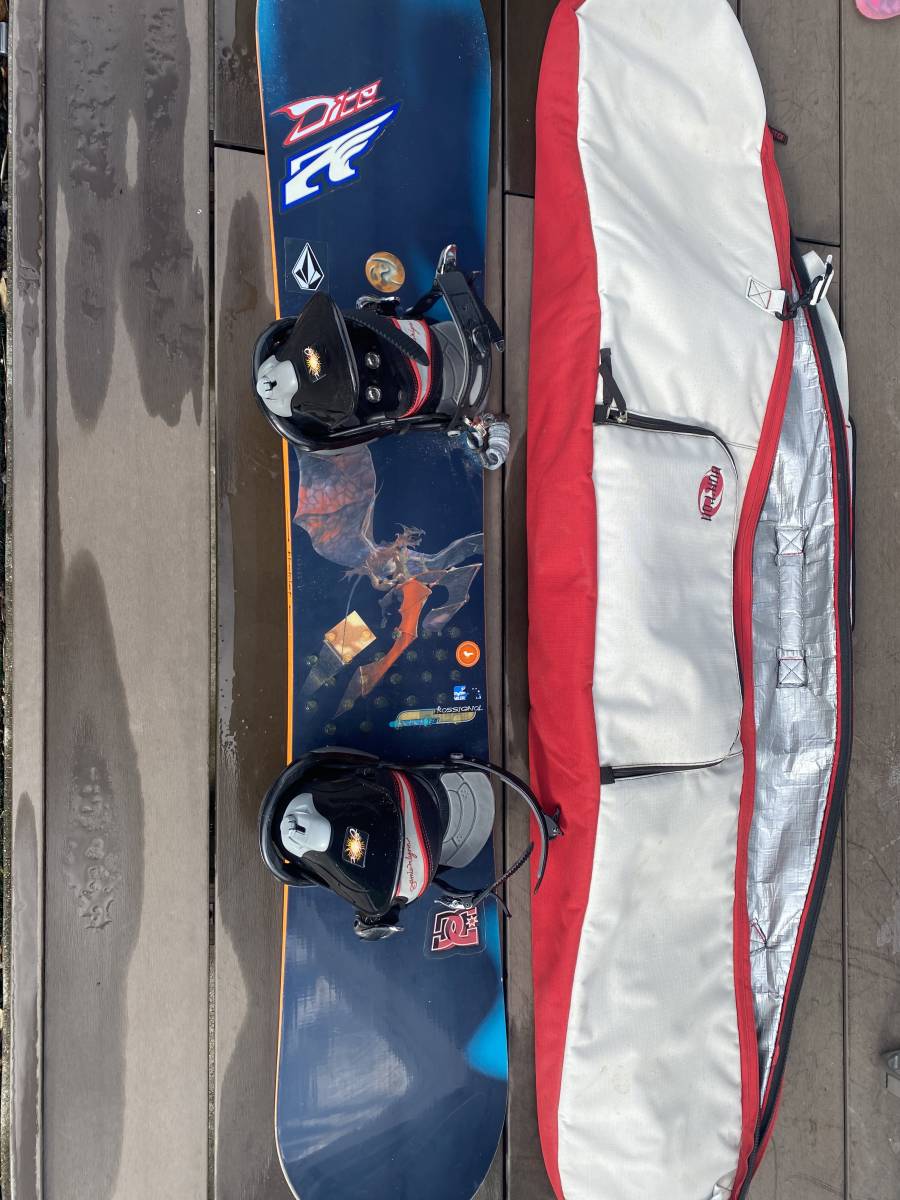バートン スノーボード 158cm バインディング ケース セット-