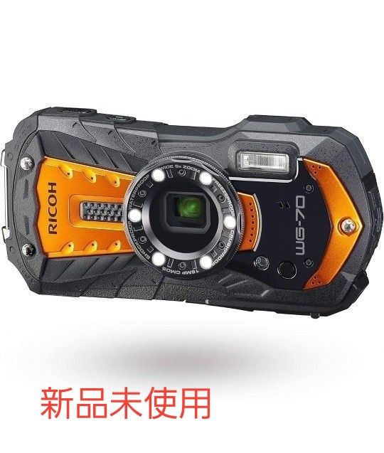 新品未使用】RICOH WG-70 オレンジ-