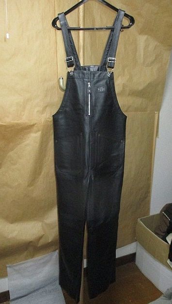 schott ショット BUFFALO LEATHER OVERALL レザー オーバーオール 黒M