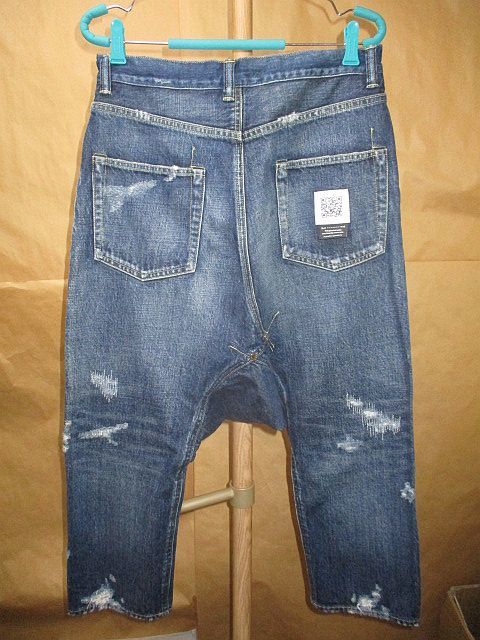 FUMITO GANRYU DAMAGED SARROUEL PANTS デストロイ クラッシュ 加工 サルエル デニム 1_画像3