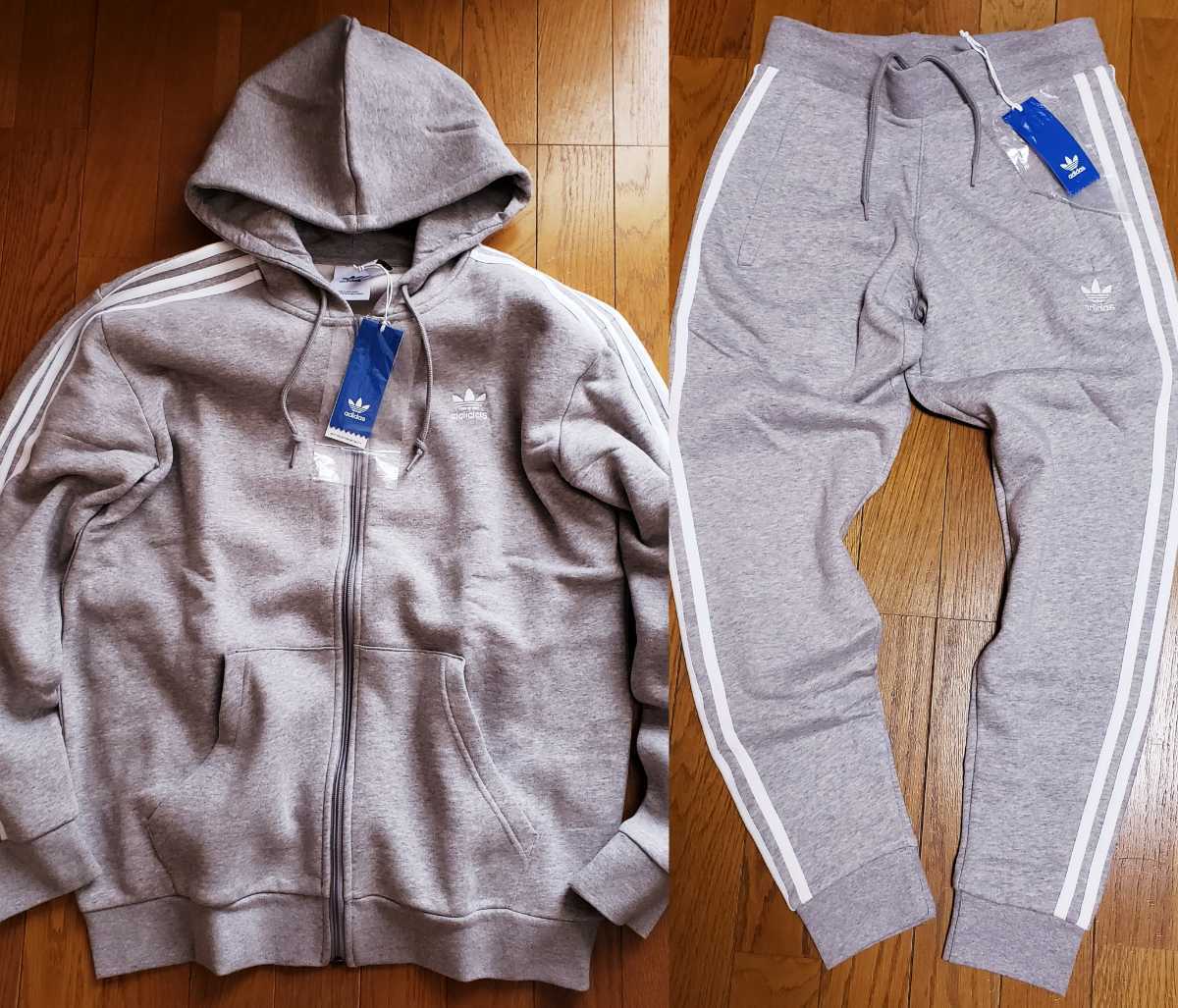 新品】adidas Originals 裏起毛 セットアップ L パーカー スウェット